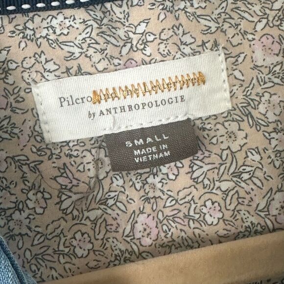 Pilcro Anthropologie Chambray Button Shirt S - Picture 4 of 4